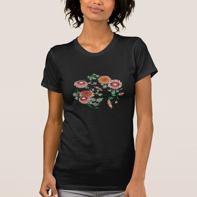 Japanische Blume T-Shirt (Vorderseite)