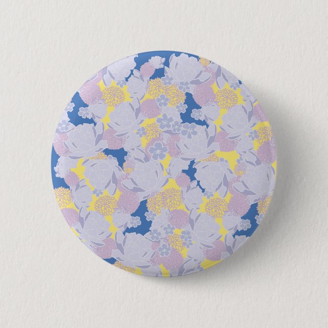 Japanische Blumen Button (Vorderseite)