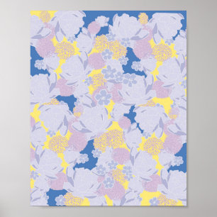 Japanische Blumen Poster