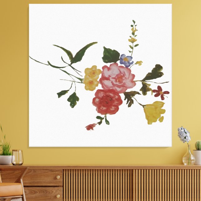 Japanische Blumenkunst Leinwanddruck (Insitu (Wohnzimmer))