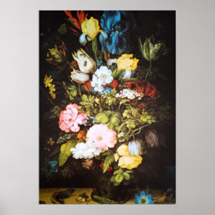 Japanische Blumenkunst Poster