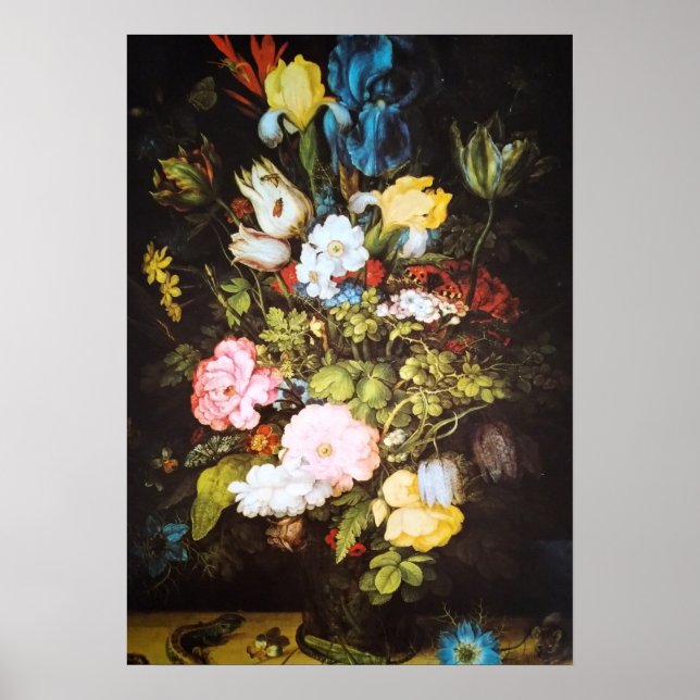 Japanische Blumenkunst Poster (Vorne)