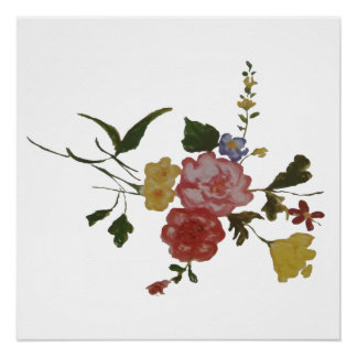 Japanische Blumenkunst Poster
