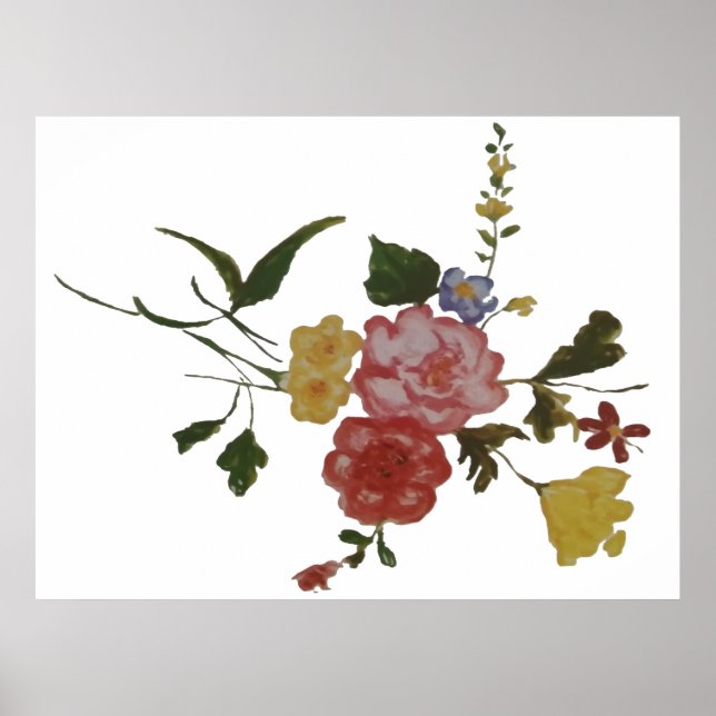Japanische Blumenkunst Poster (Vorne)
