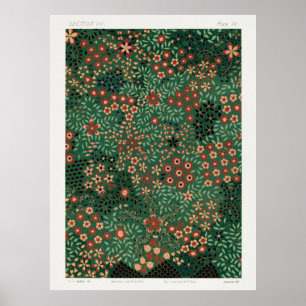 Japanische Blumenmuster aus Abschnitt VII Pla Poster