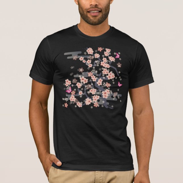 JAPANISCHE Blüte T-Shirt (Vorderseite)