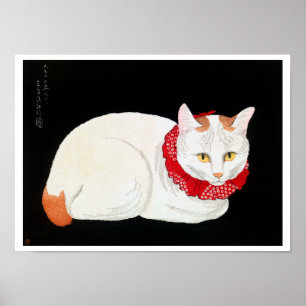 Japanische Bobtail Cat, Shotei Poster