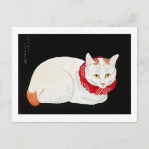 Japanische Bobtail Cat, Shotei Postkarte