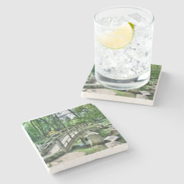 Japanische Bogenbrücke Steinuntersetzer