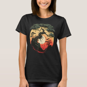 Japanische Bonkei Miniaturbaumgärtnerei auf Bonsai T-Shirt