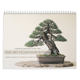 Japanische Bonsai-Kunstwand Kalender