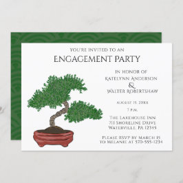 Japanische Bonsai Tree Wedding Engagement Party Einladung