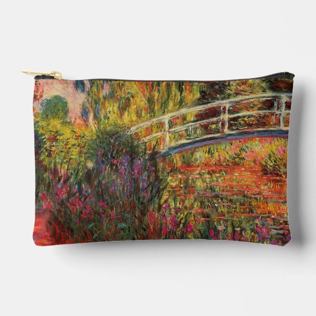 Japanische Brücke | Claude Monet Zubehörtasche (Vorderseite)