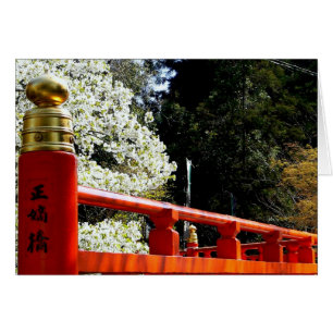 Japanische Brücke im Frühling