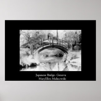 Japanische Brücke Poster
