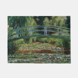 Japanische Brücke über den Water Lily Pond by Mo Fußmatte