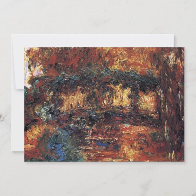 Japanische Brücke von Claude Monet, Vintage Kunst (Vorderseite)