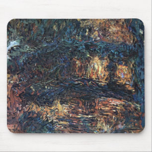 Japanische Brücke von Claude Monet, Vintage Kunst Mousepad