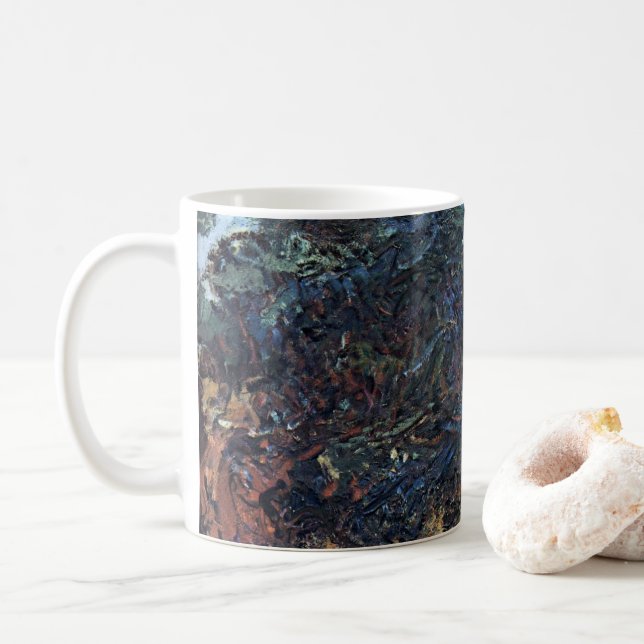 Japanische Brücke von Claude Monet, Vintage Kunst Tasse (Mit Donut)