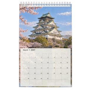 Japanische Burgen Vier Jahreszeiten 2027 Sammlung  Kalender