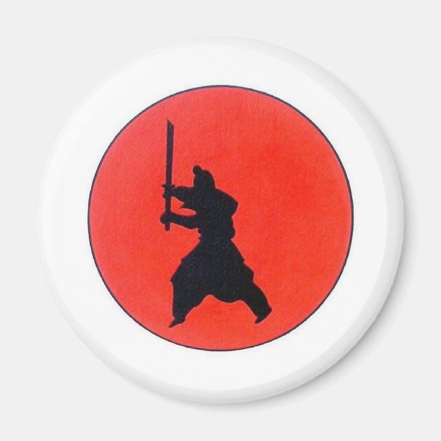 Japanische Bushido-Art des Kriegermagneten Magnet (Vorne)