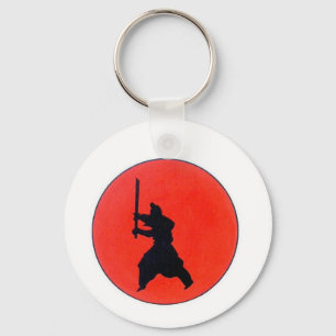 Japanische Bushido-Art des Kriegers Schlüsselanhänger