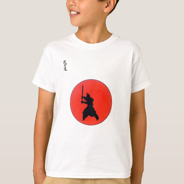 Japanische Bushido-Art des Kriegers T-Shirt (Vorderseite)