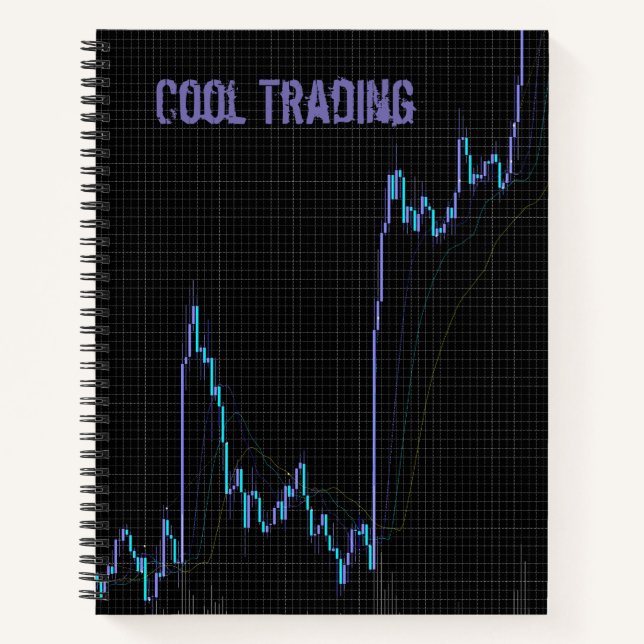Japanische Candlestick, Cooler Handel Notizbuch (Vorderseite)