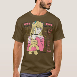 Japanische Cat Girl Anime Figur Japan Ästhetik T-Shirt