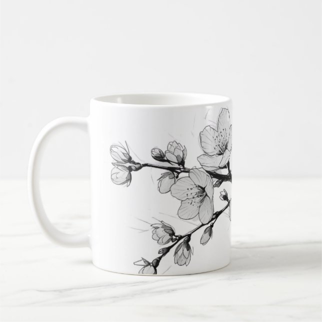 Japanische Cherry Blossom Sakura Tasse2 Kaffeetasse (Links)