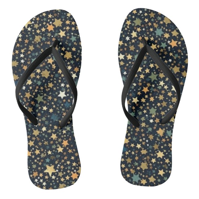 Japanische Chiyogami Star Muster Flip Flops (Fußbett)