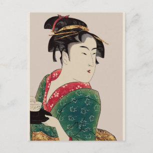 Japanische Dame, Postkarte