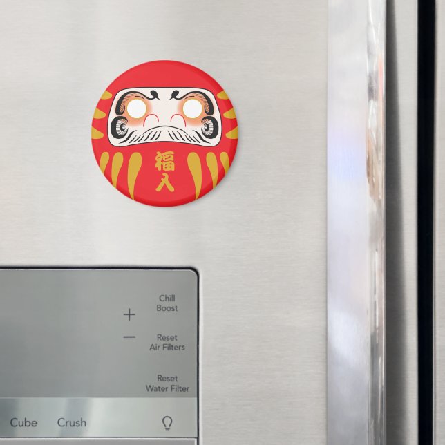 Japanische Daruma (Ja) Magnet (In Situ (Kühlschrank))