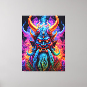 japanische Demon Canvas Print Leinwanddruck