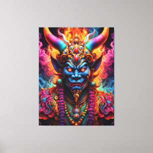 japanische Demon Canvas Print Leinwanddruck