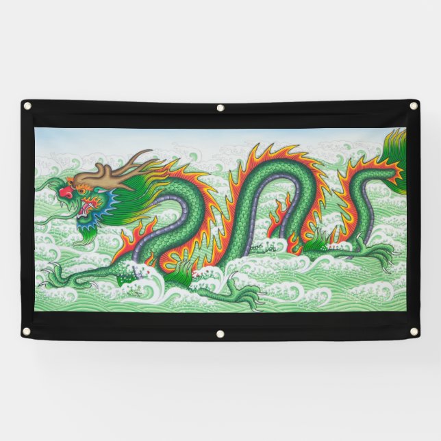 JAPANISCHE DRACHE Fahne Banner (Horizontal)