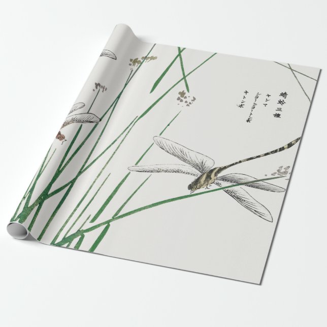 JAPANISCHE DRACHE-FLIEGE KUNDENGERECHTES GESCHENKPAPIER (Ungerollt)