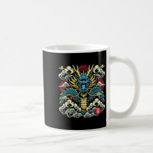 Japanische Drachenfront Wolken Vintage Anime Men W Kaffeetasse