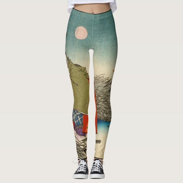 JAPANISCHE DRUCKDRUCKER Leggings (Vorderseite)