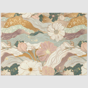 japanische Elegance Blumenmuster-Decoupage Seidenpapier