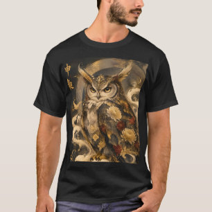 Japanische Eulen-Kunst   Traditionelles Eulen-Wäch T-Shirt