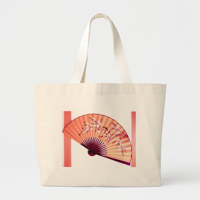 Japanische Fan-Tasche Jumbo Stoffbeutel (Vorne)