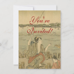 Japanische Fischer Einladung