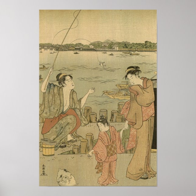 Japanische Fischer Poster (Vorne)