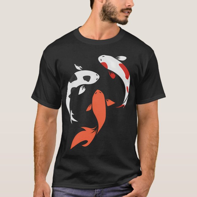 Japanische Fischfarbe T-Shirt (Vorderseite)