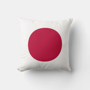 Japanische Flagge auf amerikanischem MoJo-Kissen Kissen