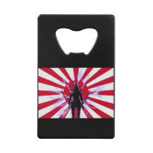 Japanische Flagge & Aufstieg Sun Samurai Warrior