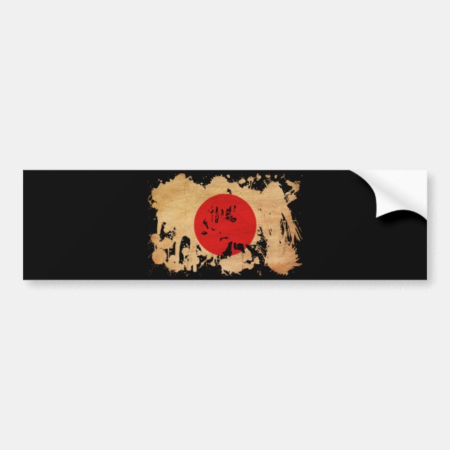Japanische Flagge Autoaufkleber (Vorne)