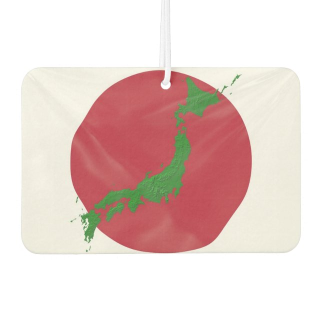 Japanische Flagge Autolufterfrischer (Vorderseite)