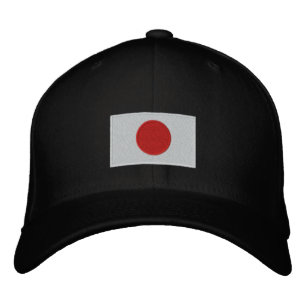 Japanische Flagge bestickte Flechtwolle Baseballkappe
